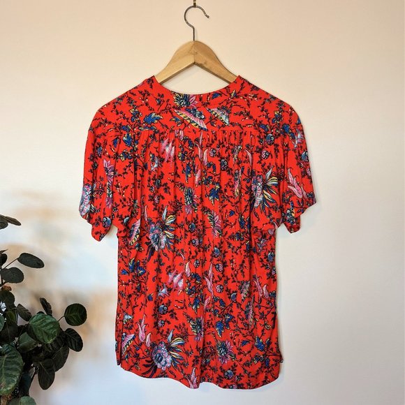 Anthropologie Maeve Windham Floral Print Tunic Top, Size S - Picture 3 of 8